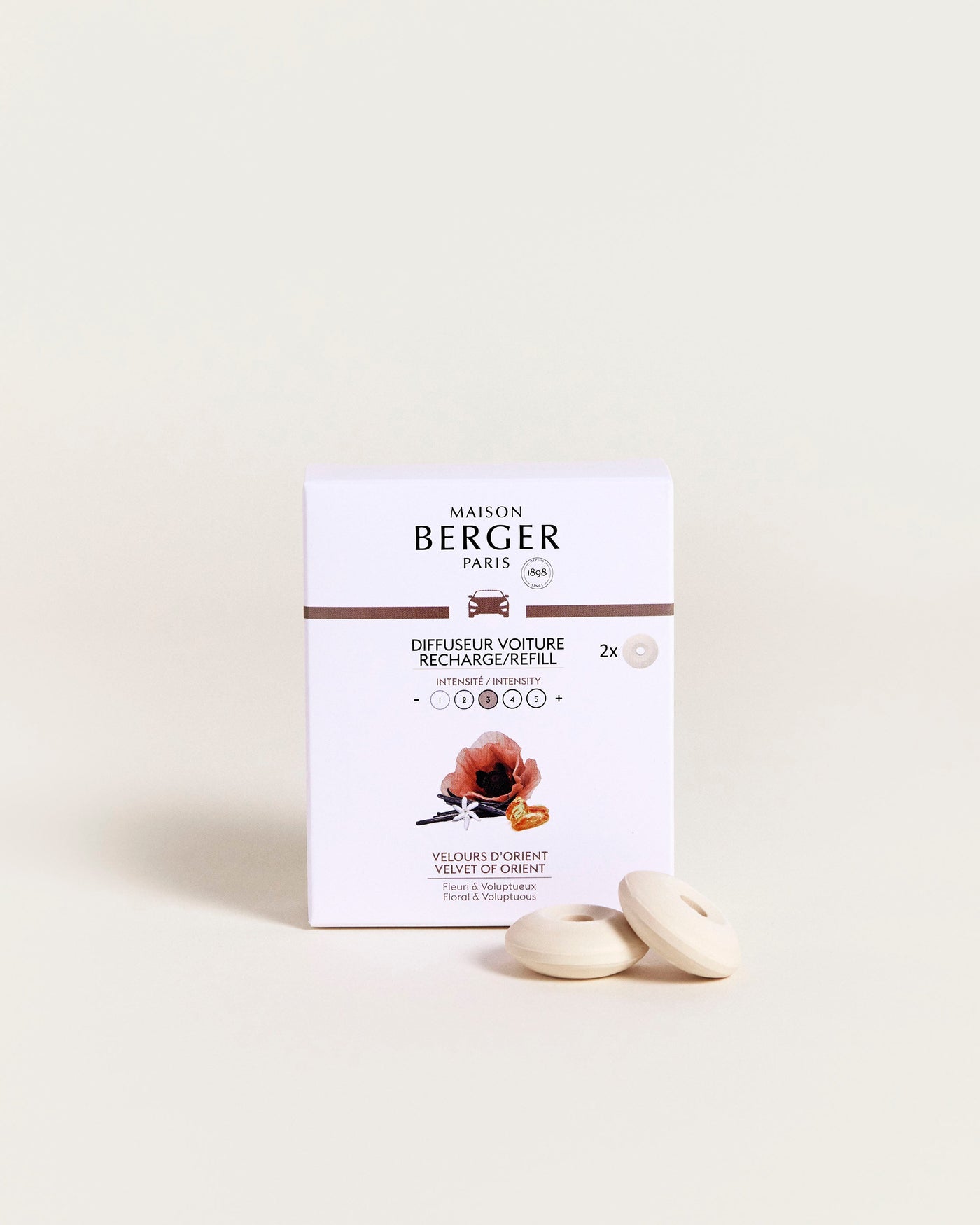 Recharges Diffuseur voiture Velours d'Orient