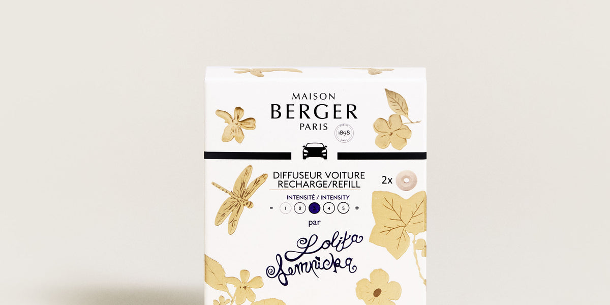 MAISON BERGER - Recharge Diffuseur Voiture Lolita Lempicka - pour Diffuseur  Parfum Voiture - Senteur Délicate et Féminine - Diffusion Longue Durée -  Pack de 2 Recharges : : Auto et Moto
