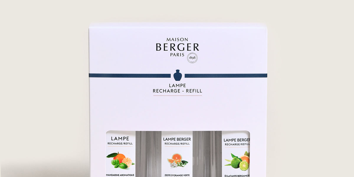 Coffret (lampe aromatique/1pcs + recharge/250ml) - Maison Berger Adagio  Green & Velours D'Orient