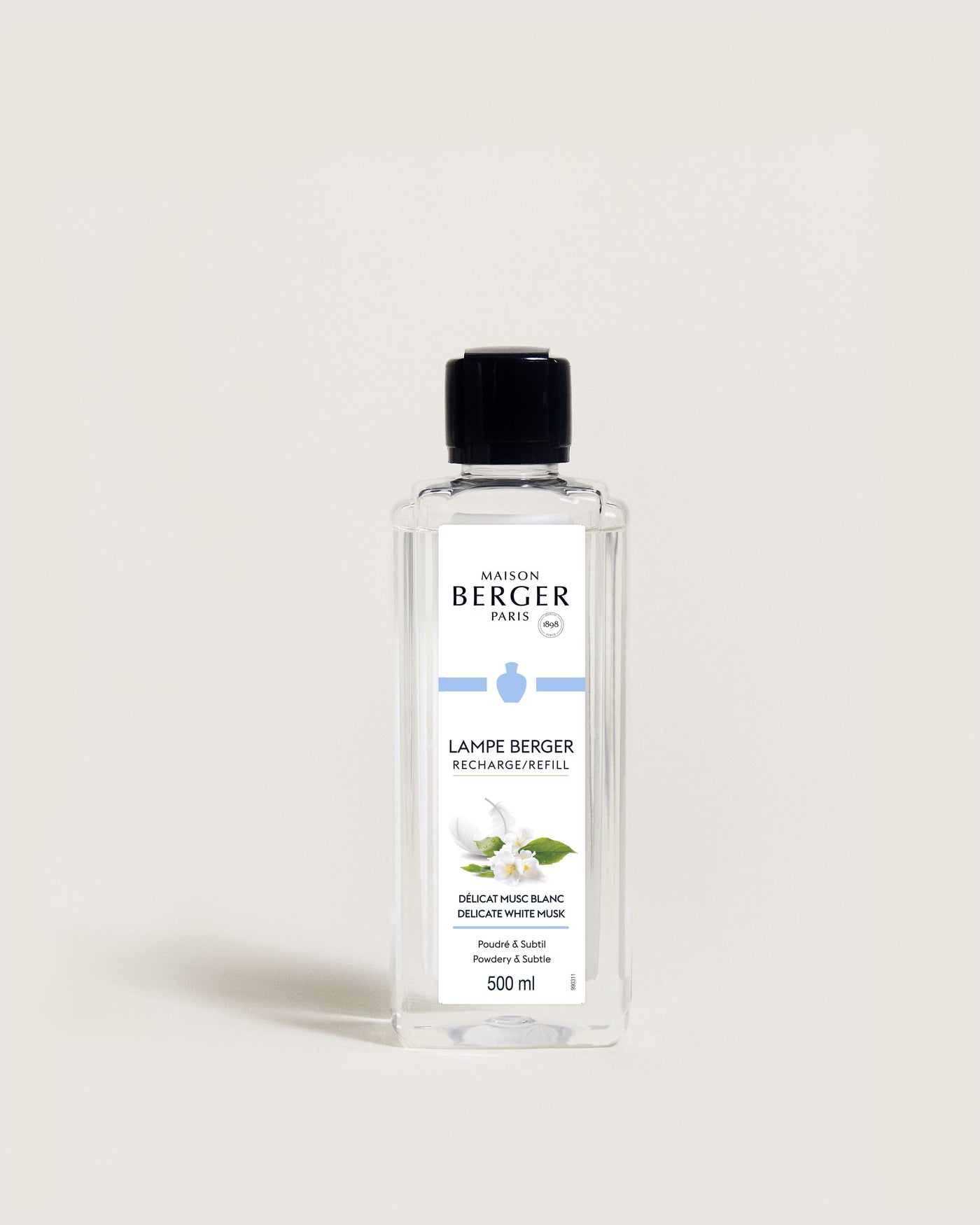 Recharge lampe Berger Délicat Musc Blanc 500ml