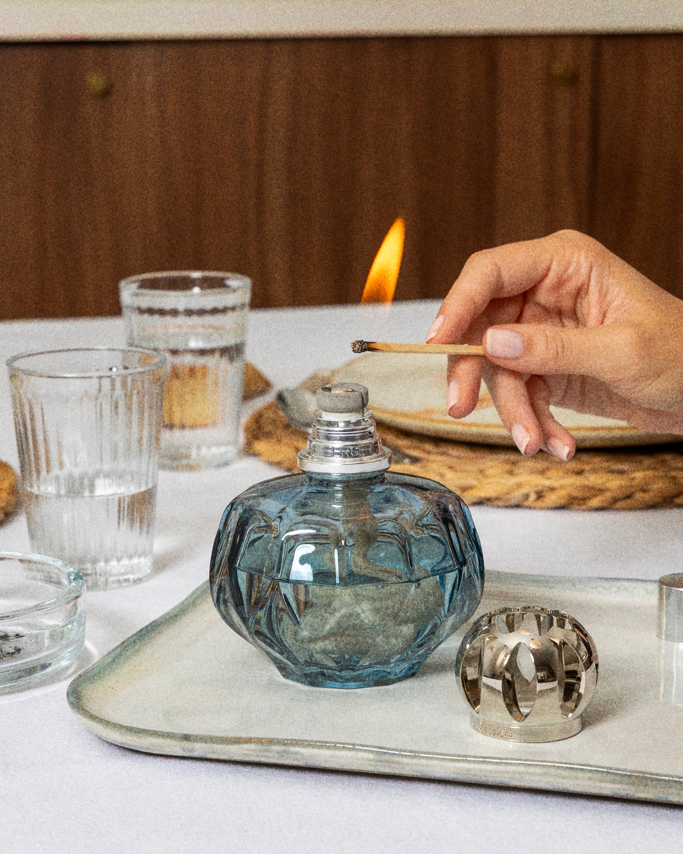 Coffret lampe Berger Rosalie Bleue