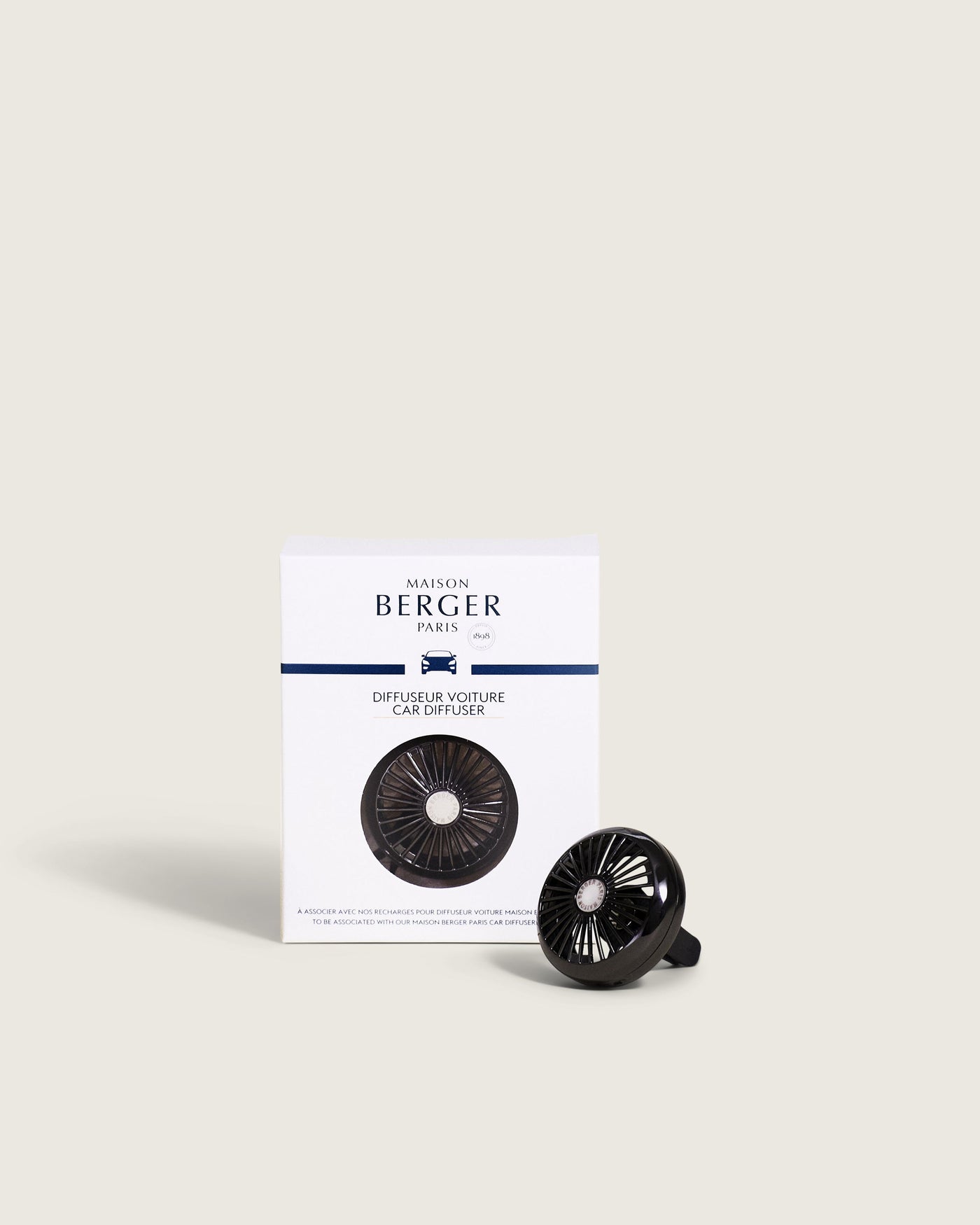 Pince Diffuseur voiture Car Wheel Noire