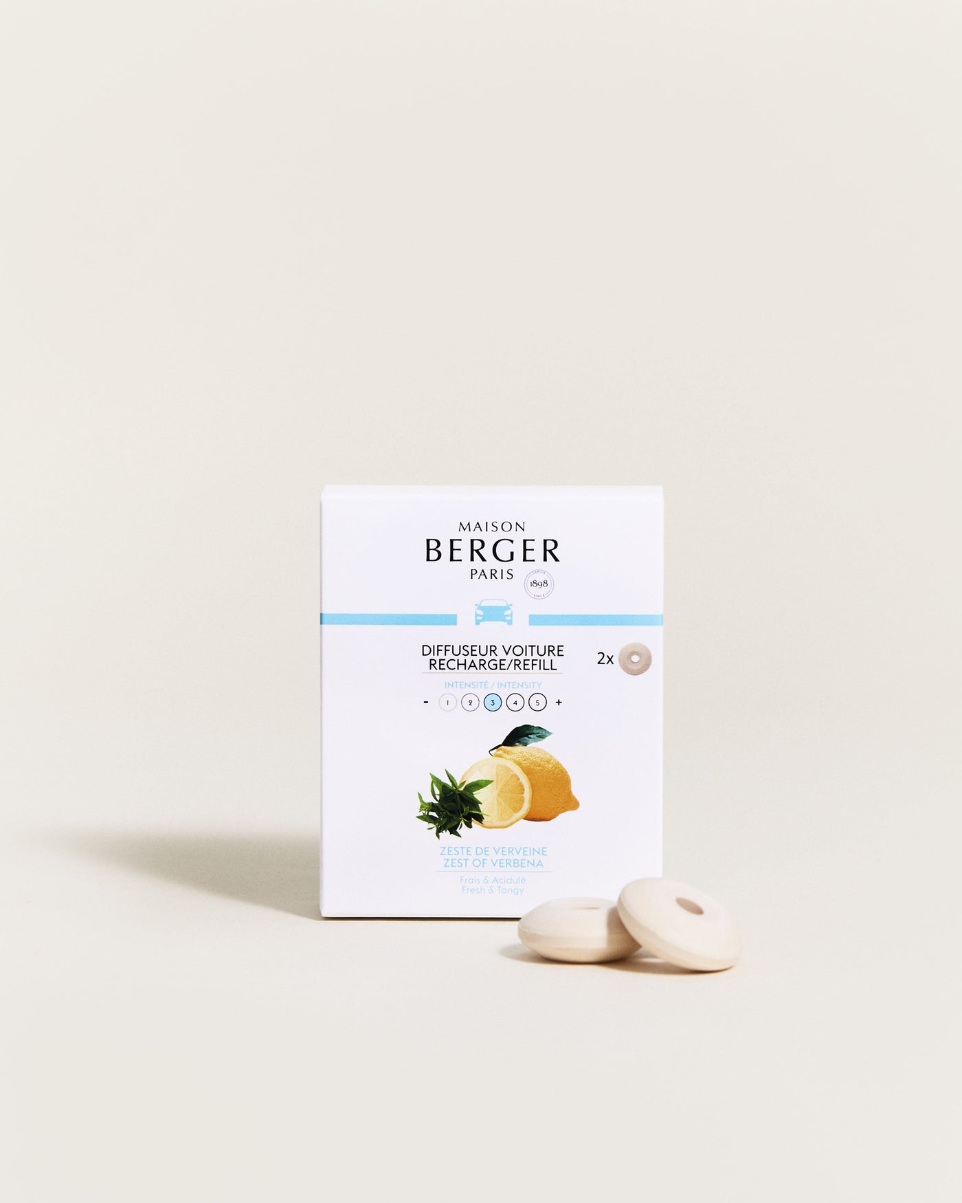 Recharges Diffuseur voiture Zeste de Verveine