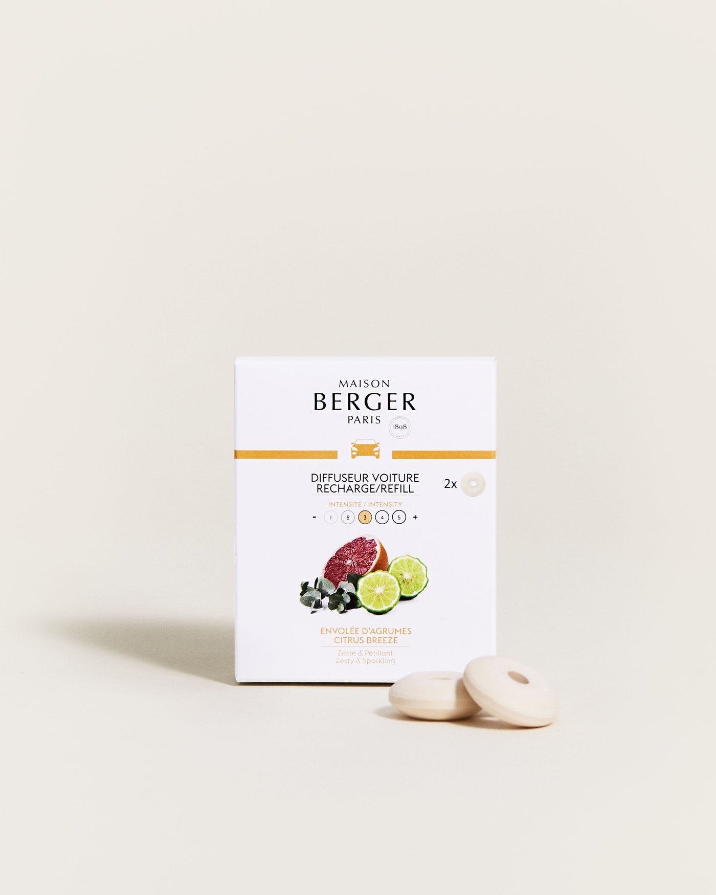 Recharges Diffuseur voiture Envolée d'Agrumes