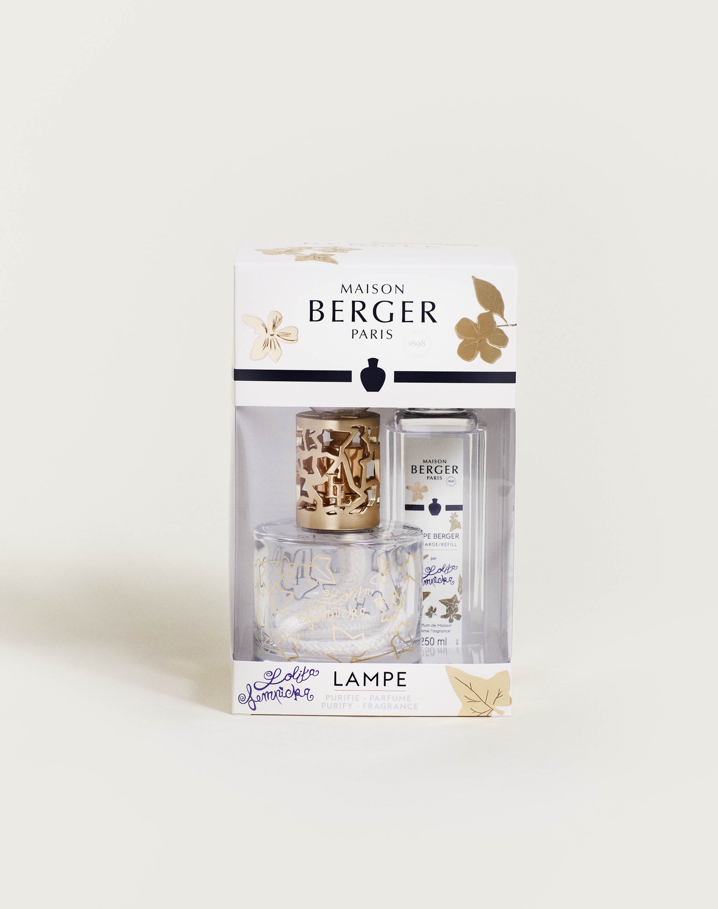 Maison Berger - Coffret Lampe Lolita pure parme + 1 recharge