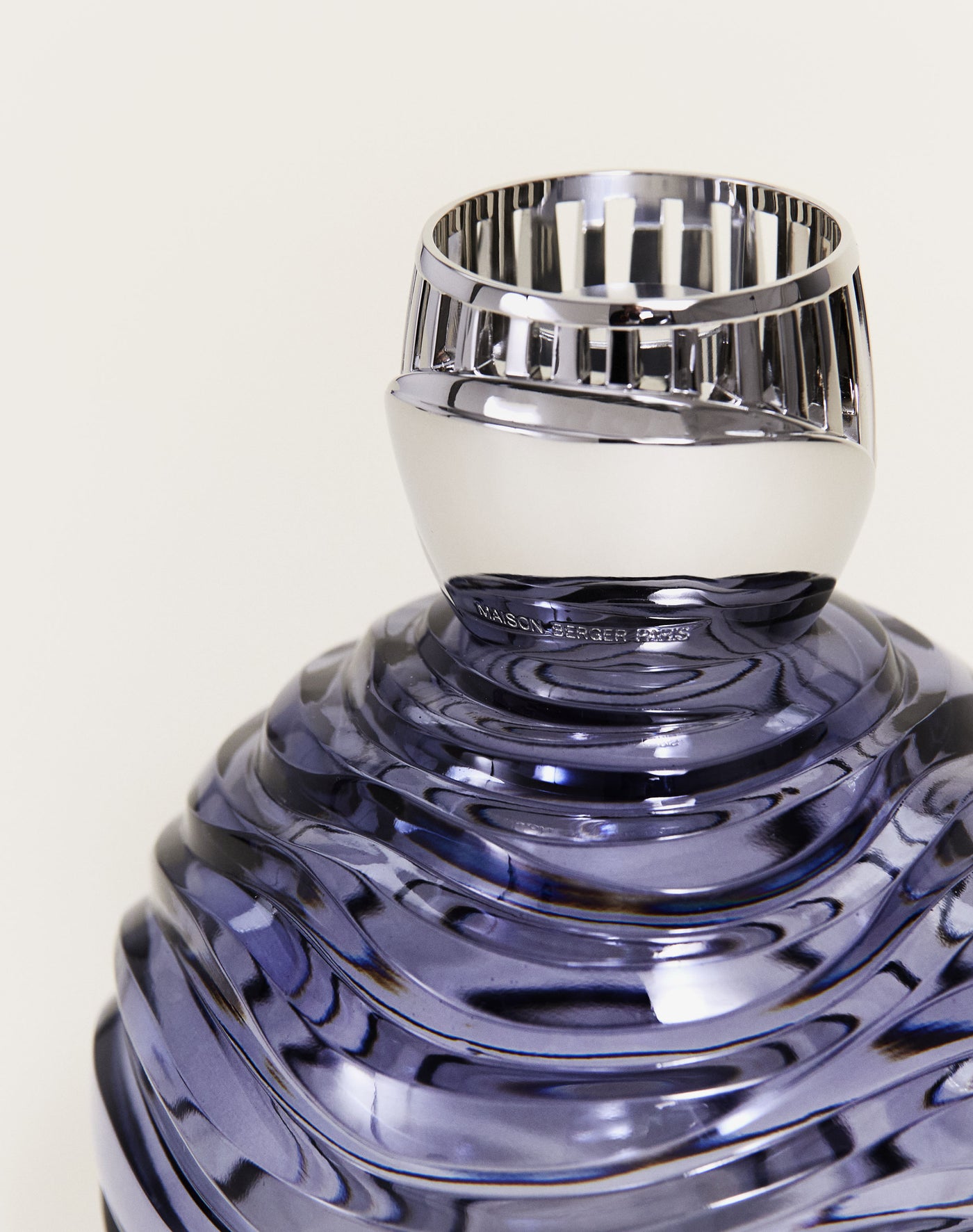 Édition d'Art lampe Berger Crystal Globe Grise