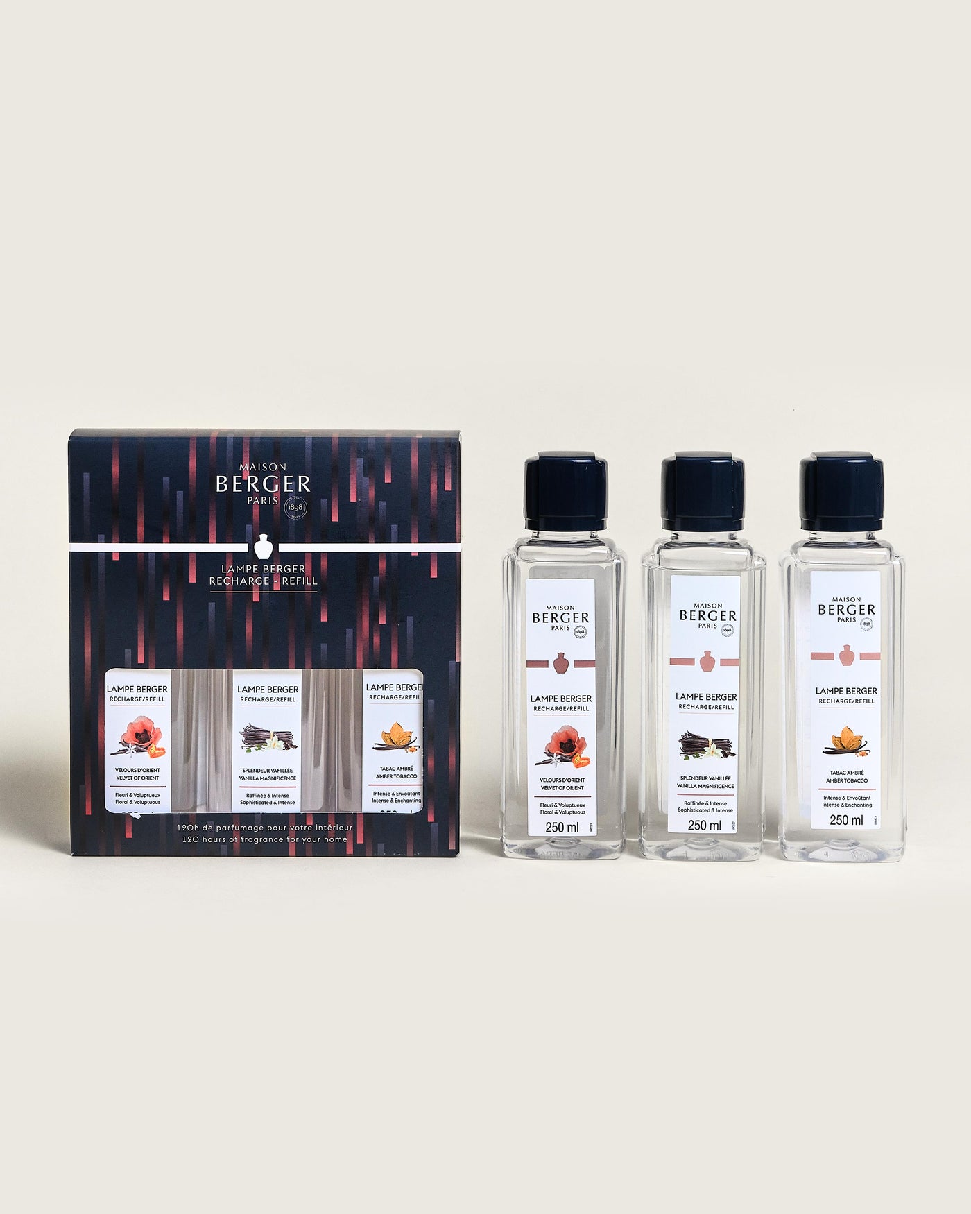 Coffret 3 recharges lampe Berger Variation 250ml