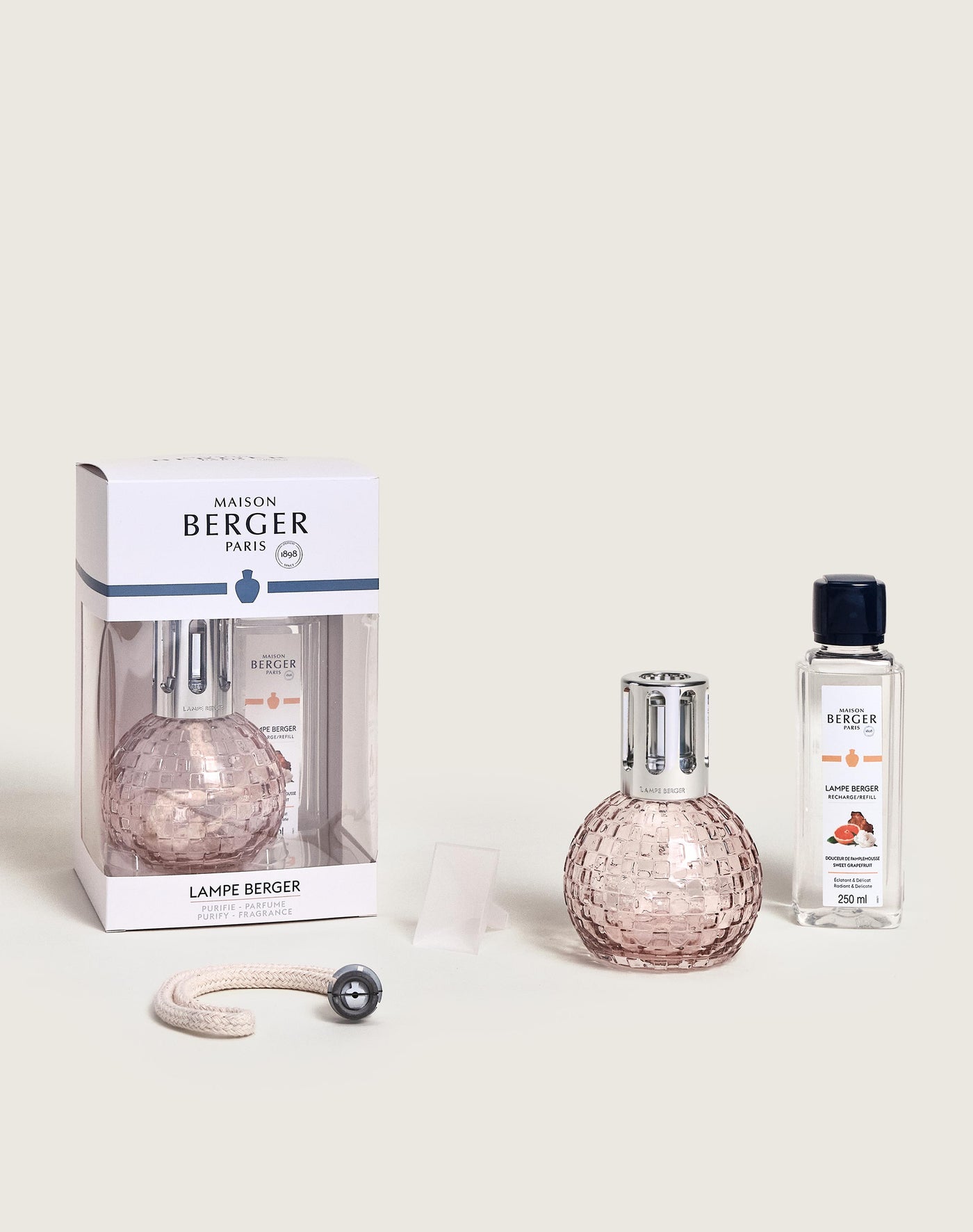 Coffret lampe Berger Disco Rose