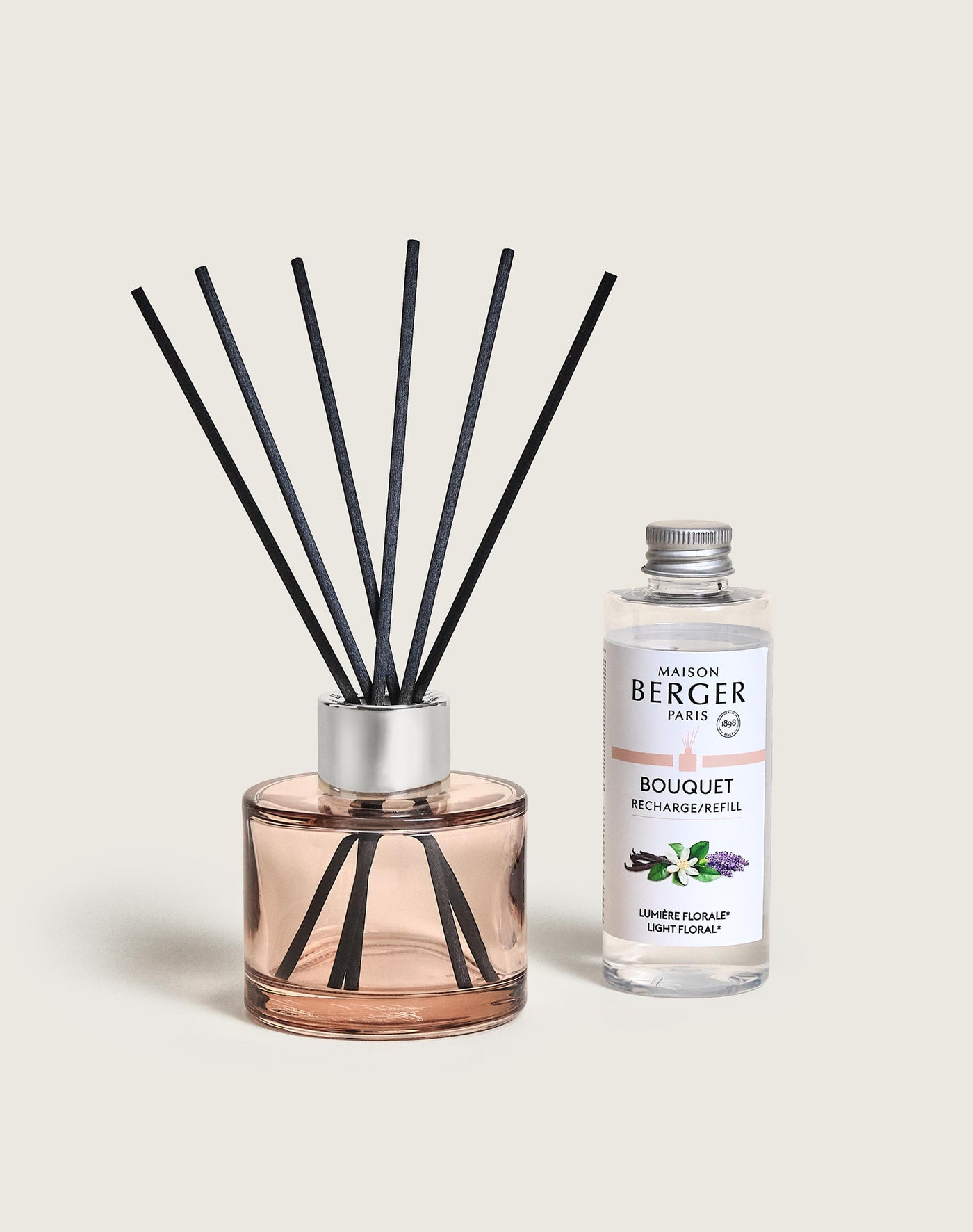 Duo mini bouquet & spray d'intérieur Ophelia Lumière Florale