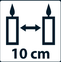 Figure A.1- Distance 10cm entre les bougies