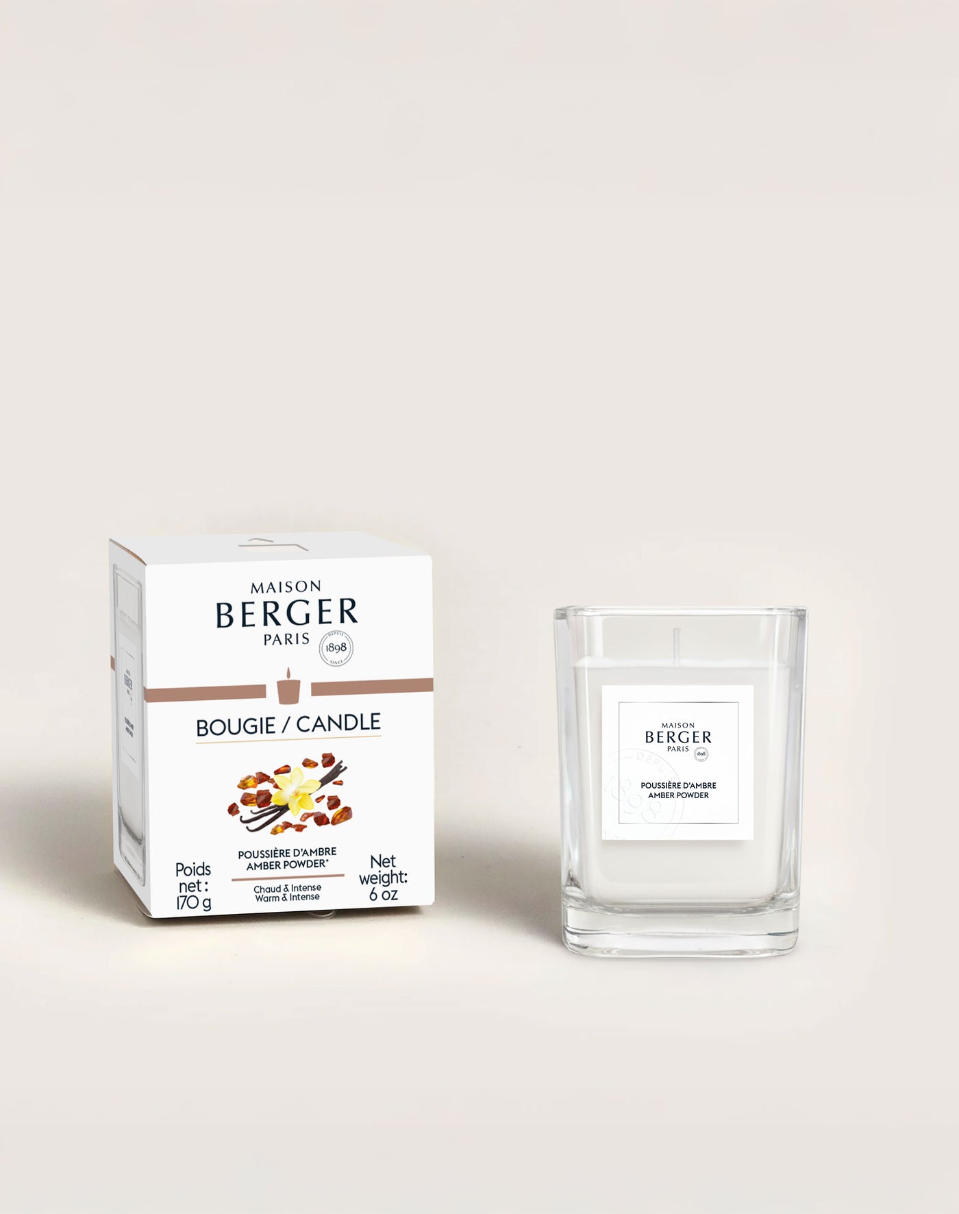 Bougie parfumée Poussière d'Ambre