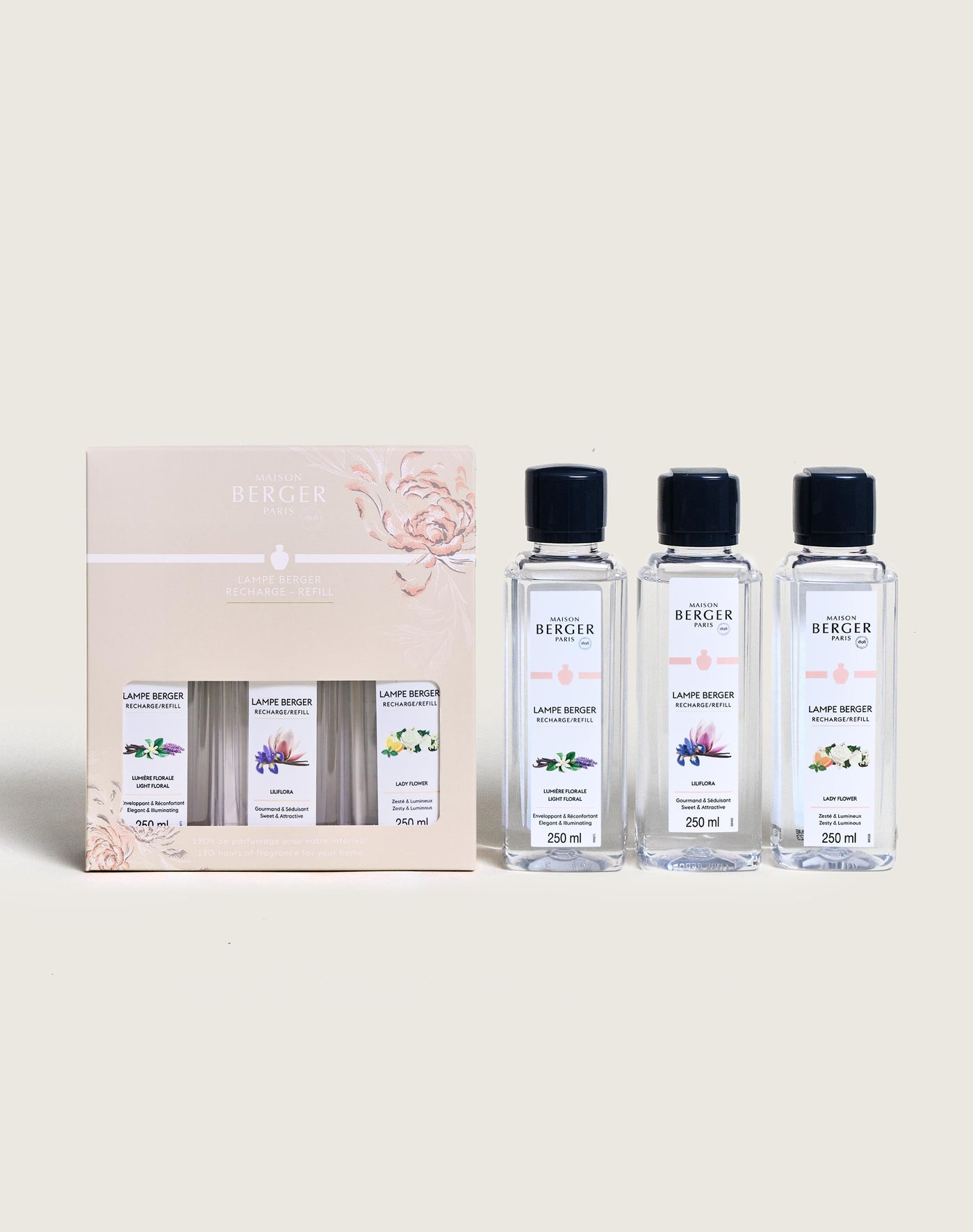 Coffret 3 recharges lampe Berger 250ml