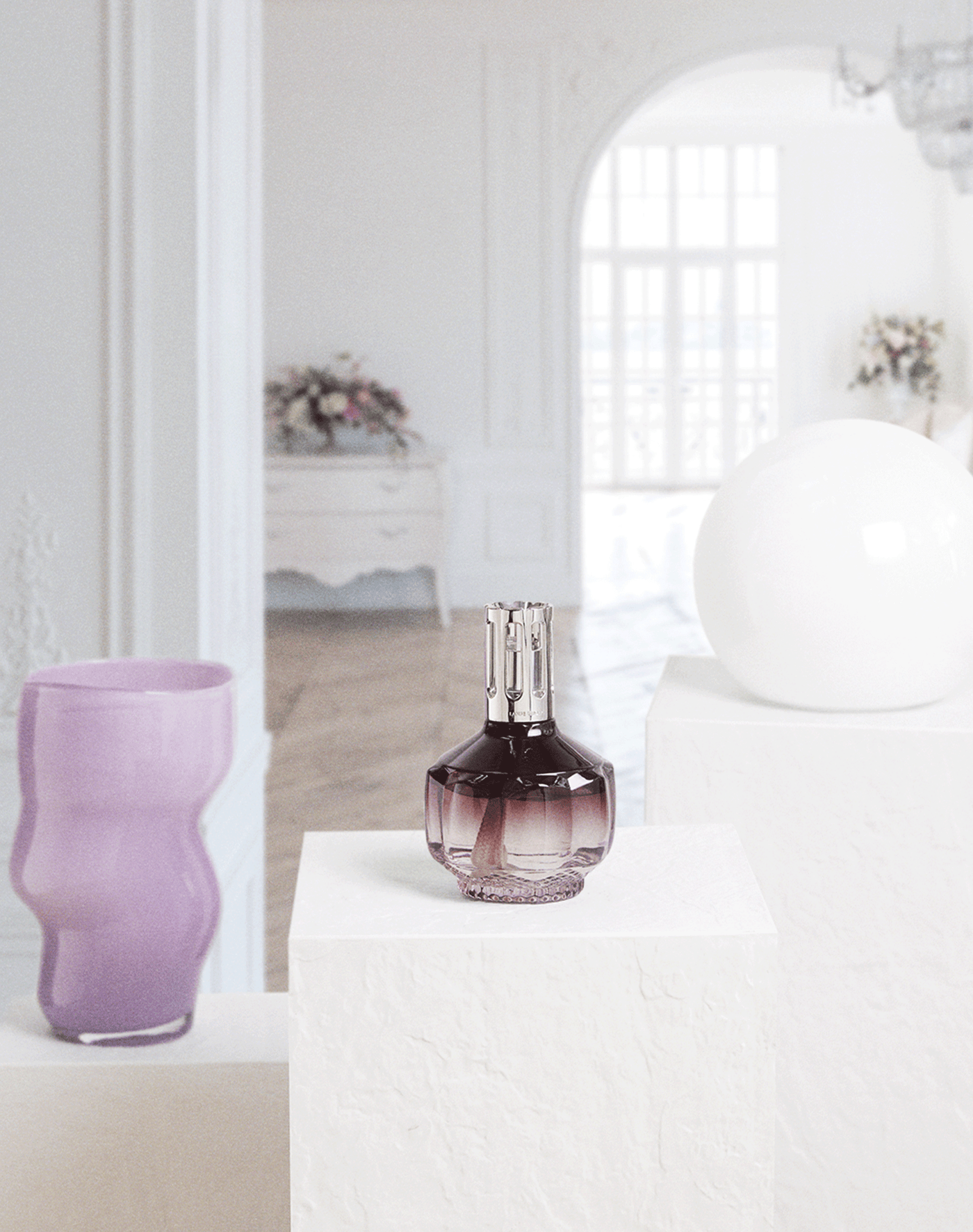 Coffret lampe Berger Molécule Prune