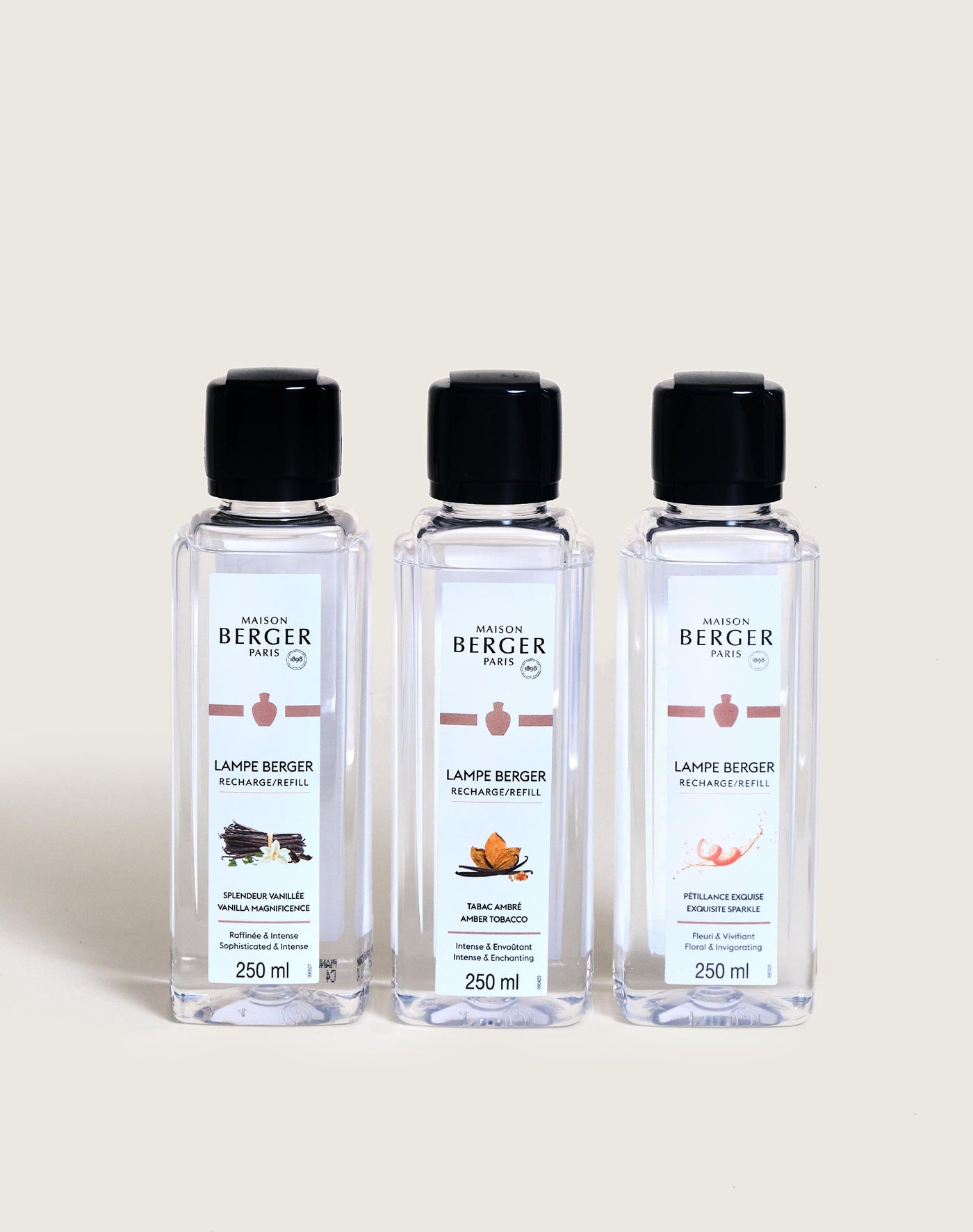 Coffret 3 recharges lampe Berger Rosalie 250ml