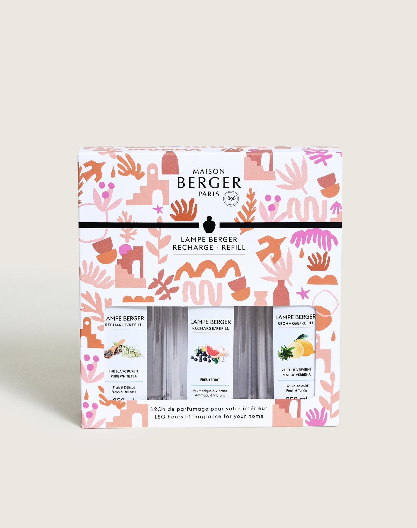 Coffret 3 recharges lampe Berger Estivale 250ml