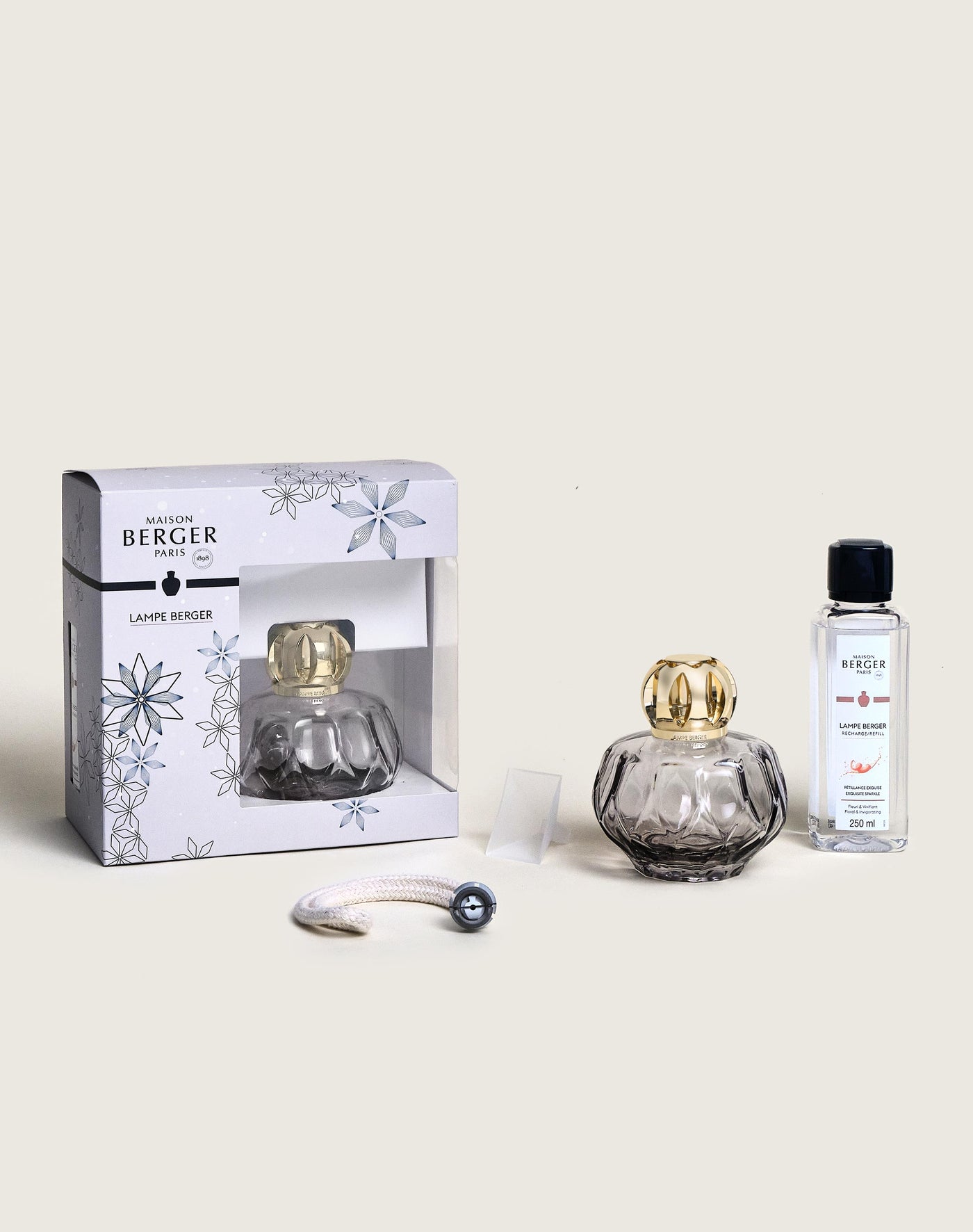 Coffret lampe Berger Rosalie Grise