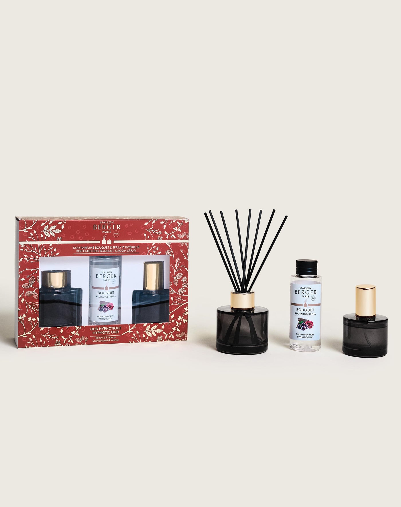 Duo mini bouquet & spray d'intérieur Celebration Oud Hypnotique