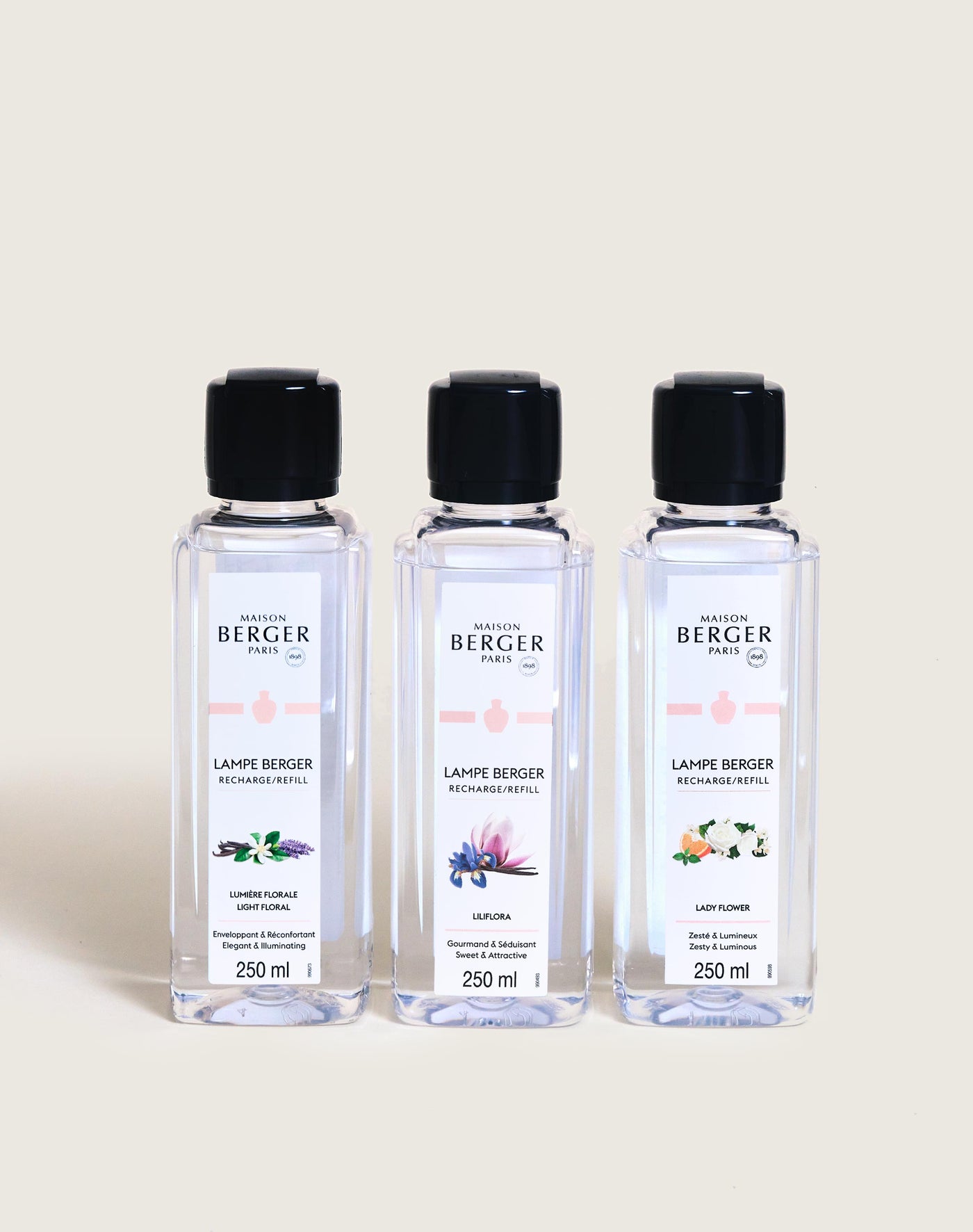 Coffret 3 recharges lampe Berger 250ml