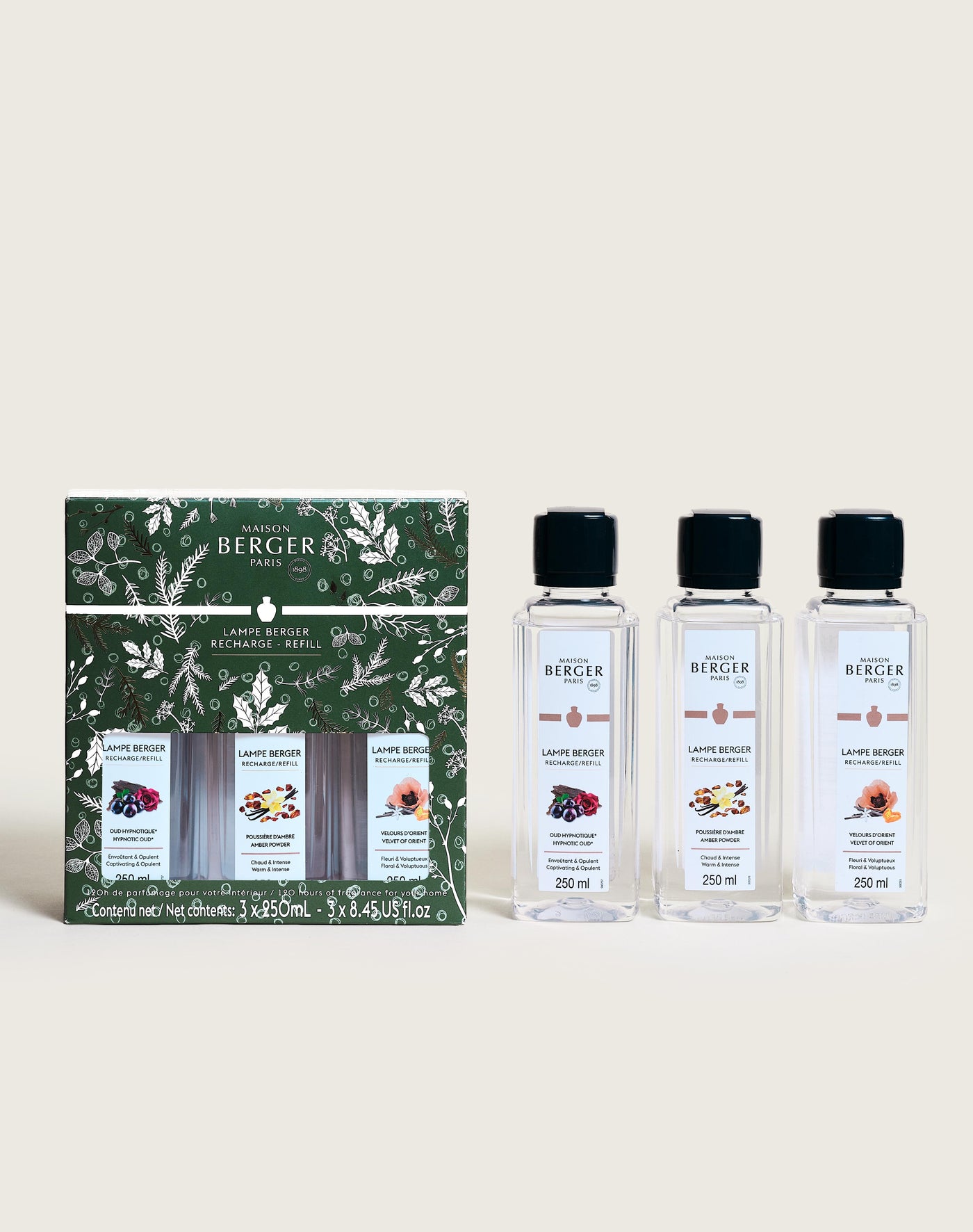 Coffret 3 recharges lampe Berger Magical 250ml