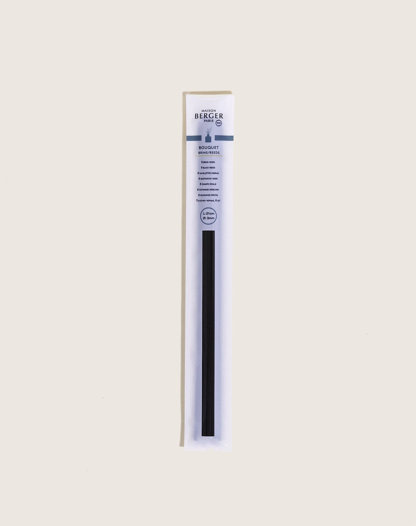 Etui de 8 brins noirs 21cm
