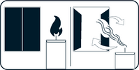 Figure 1.A - Ventiler après usage bougie