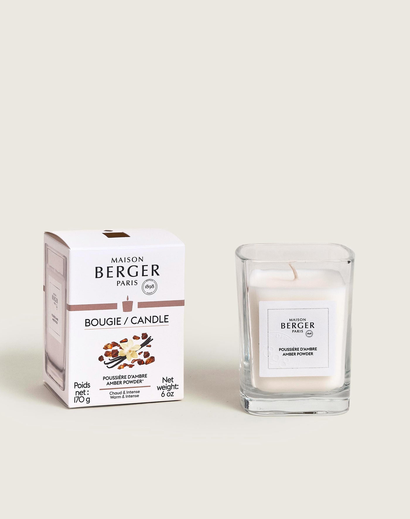 Bougie parfumée Poussière d'Ambre