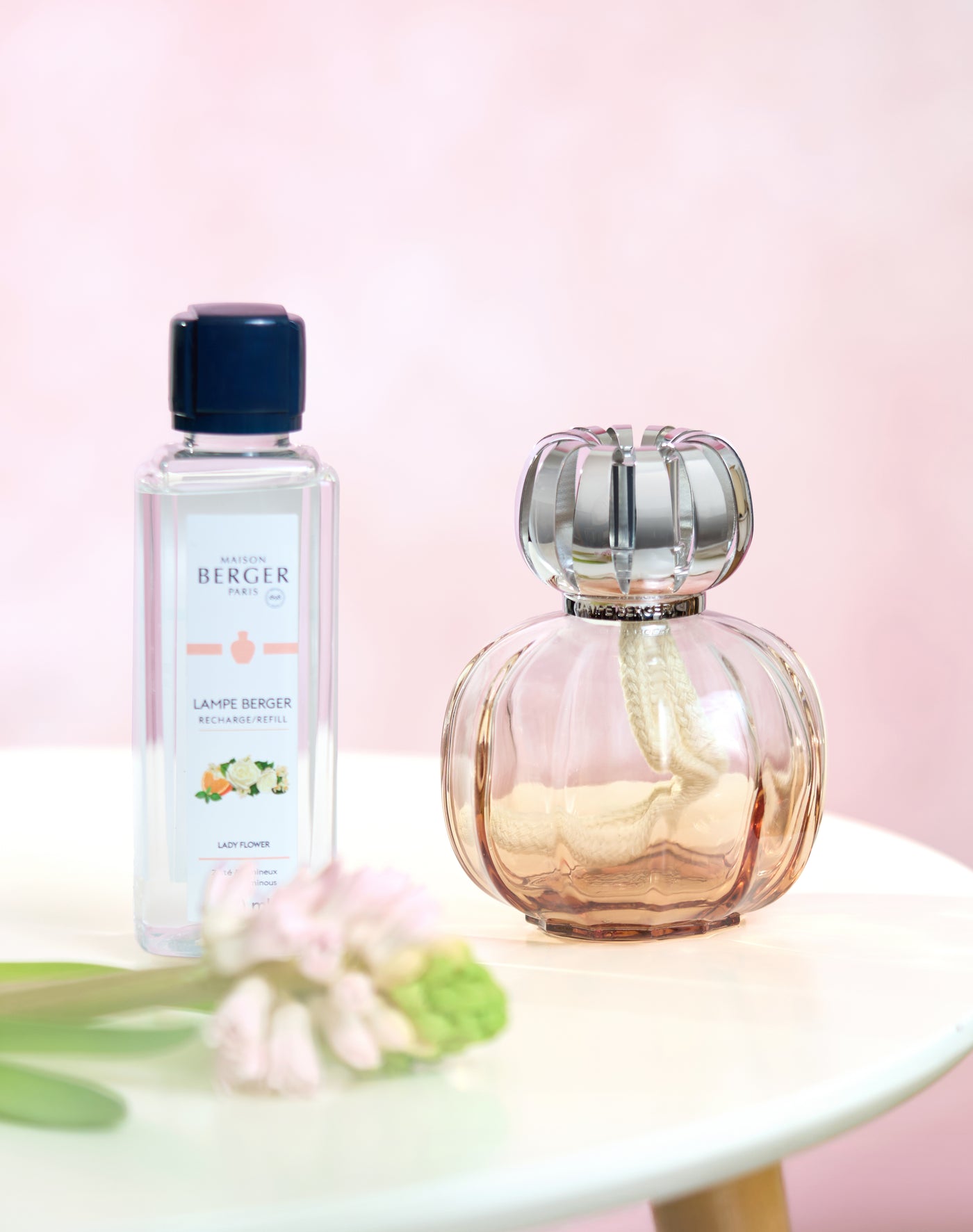 Coffret lampe Berger Corali Rose