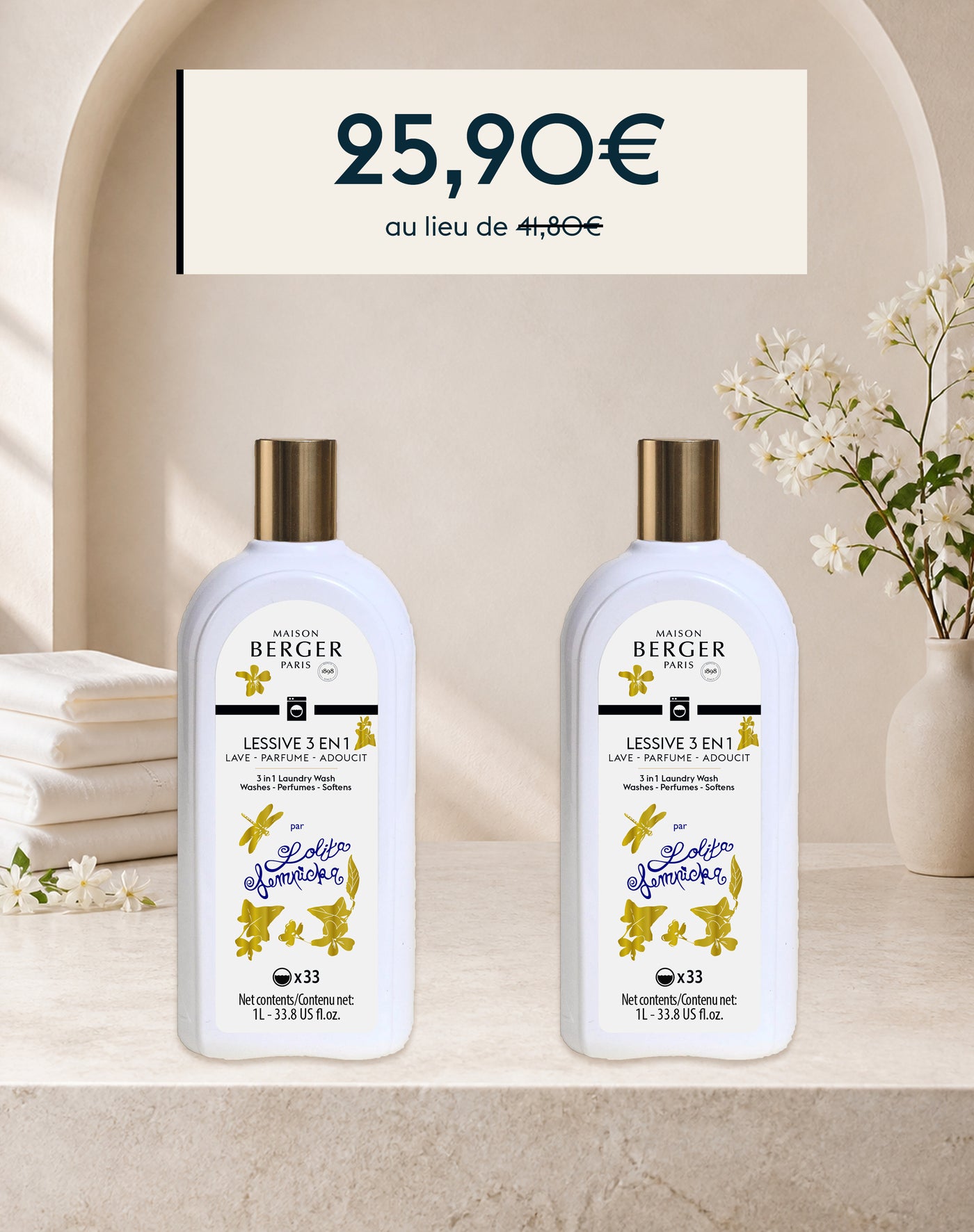 Duo lessive 3 en 1 Lolita Lempicka 1 litre